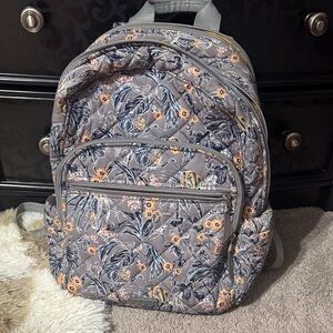 Vera Bradley Floral Gray Backpack